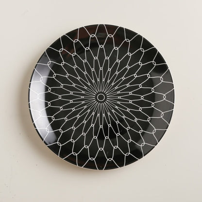 Geometric Pattern Ceramic Plate